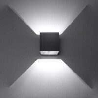Sollux SL.0057 Wandleuchte QUAD 1 schwarz 3