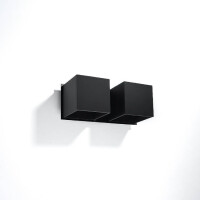 Sollux SL.0657 Wandleuchte QUAD 2 schwarz 2