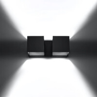 Sollux SL.0657 Wandleuchte QUAD 2 schwarz 3