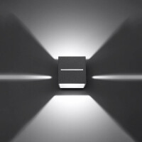 Sollux SL.0205 Wandleuchte LOBO grau 4