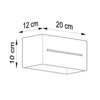 Sollux SL.0529 Wandleuchte LOBO MAXI grau 5