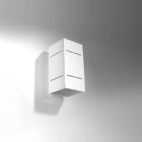 Sollux SL.0477 Wandleuchte BLOCCO weiß 2