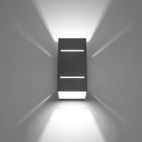 Sollux SL.0479 Wandleuchte BLOCCO grau 3