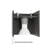 Sollux SL.0479 Wandleuchte BLOCCO grau 4