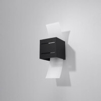 Sollux SL.0201 Wandleuchte LORETO schwarz 2