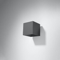 Sollux SL.0565 Wandleuchte QUAD 1 anthrazit 2