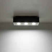 Sollux SL.0072 Deckenleuchte MONO 3 schwarz 3