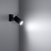 Sollux SL.0091 Wandleuchte RING schwarz 3