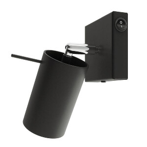 Sollux SL.1049 Wandleuchte RING schwarz mit Schalter