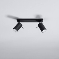 Sollux SL.0092 Deckenleuchte RING 2 schwarz 2