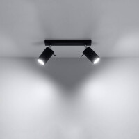 Sollux SL.0092 Deckenleuchte RING 2 schwarz 3