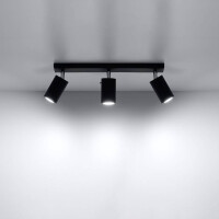 Sollux SL.0093 Deckenleuchte RING 3 schwarz 3