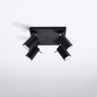 Sollux SL.0094 Deckenleuchte RING 4 schwarz 2