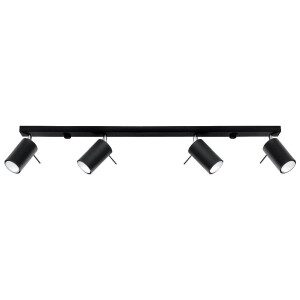 Sollux SL.0332 Deckenleuchte RING 4L schwarz