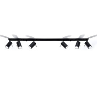 Sollux SL.0334 Deckenleuchte RING 6L schwarz 3