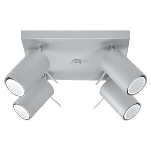 Sollux SL.0452 Deckenleuchte RING 4 grau