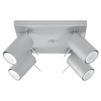 Sollux SL.0452 Deckenleuchte RING 4 grau gallery