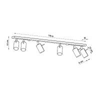 Sollux SL.0454 Deckenleuchte RING 6L grau 4