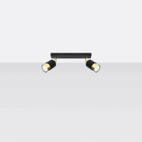 Sollux SL.1070 Deckenleuchte NERO 2 schwarz/Gold 2