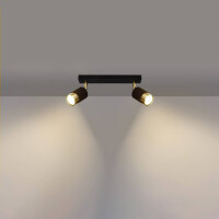 Sollux SL.1070 Deckenleuchte NERO 2 schwarz/Gold 3
