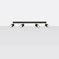 Sollux SL.1072 Deckenleuchte NERO 4 schwarz/Gold 2