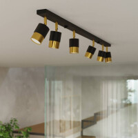 Sollux SL.1072 Deckenleuchte NERO 4 schwarz/Gold 8