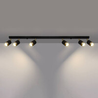 Sollux SL.1073 Deckenleuchte NERO 6 schwarz/Gold 3
