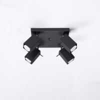 Sollux SL.0102 Deckenleuchte MERIDA 4 schwarz 2