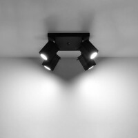 Sollux SL.0102 Deckenleuchte MERIDA 4 schwarz 3