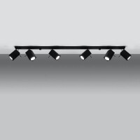 Sollux SL.0460 Deckenleuchte MERIDA 6L schwarz 3