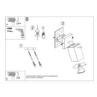 Sollux SL.0455 Wandleuchte MERIDA 1 grau 5