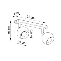 Sollux SL.0438 Deckenleuchte OCULARE 2 weiß 4