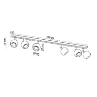 Sollux SL.0442 Deckenleuchte OCULARE 6L weiß 4