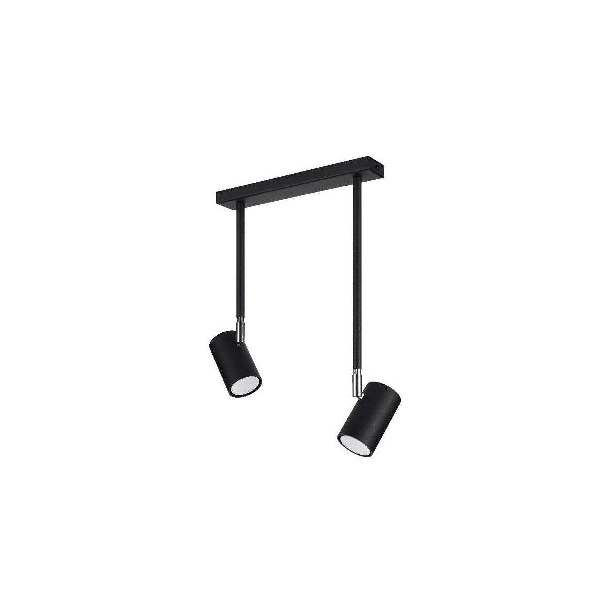 Deckenleuchte NORANO 2-flammig schwarz Spot GU10 43 cm