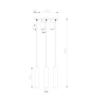Sollux SL.1098 Pendelleuchte RING 3 weiß 2