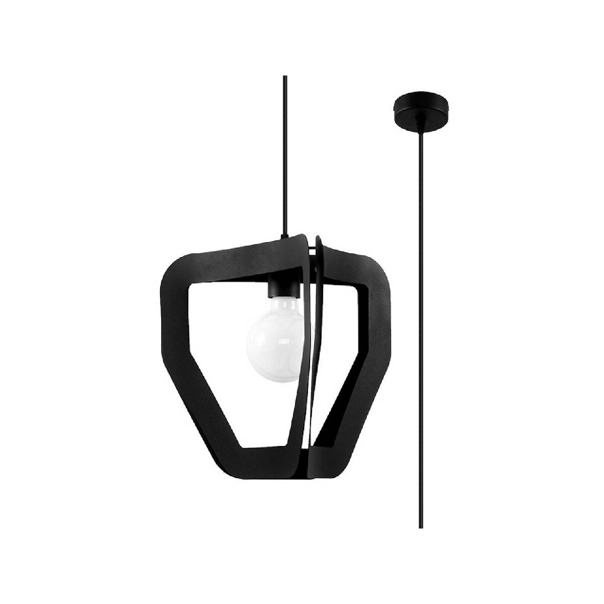 Sollux SL.0930 Pendelleuchte TRES schwarz
