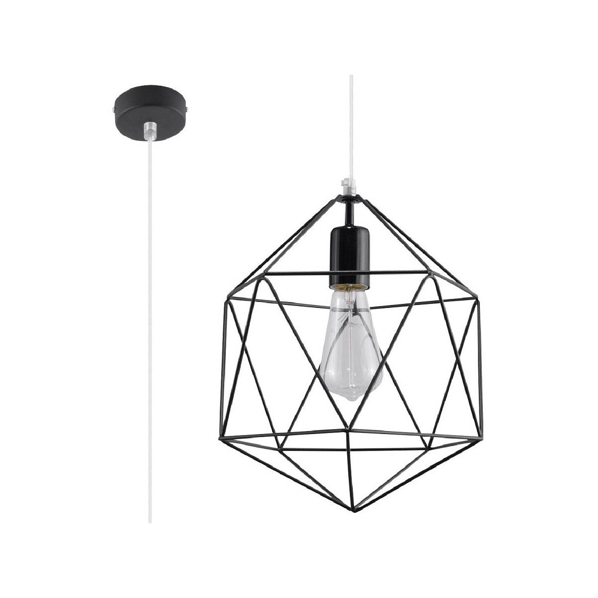 Sollux SL.0291 Pendelleuchte Gaspare schwarz