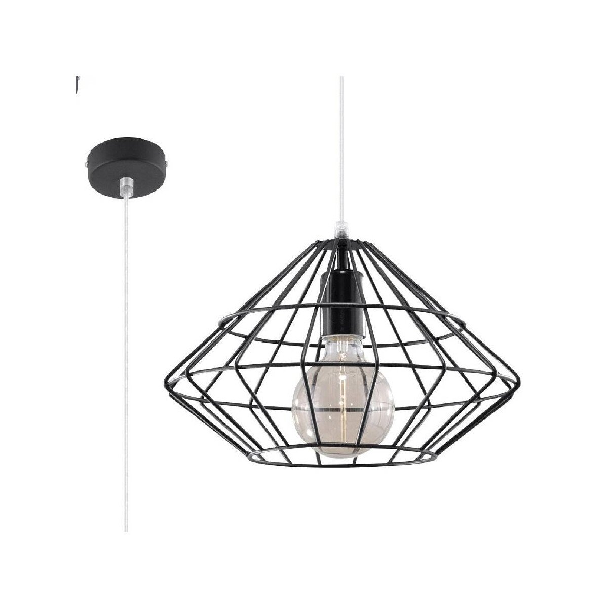 Sollux SL.0294 Pendelleuchte Umberto schwarz
