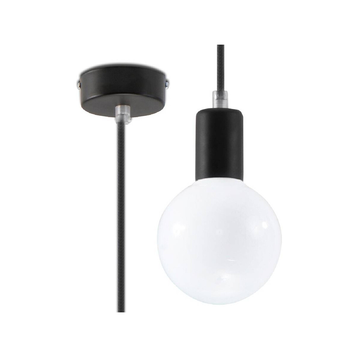 Sollux SL.0152 Pendelleuchte EDISON schwarz