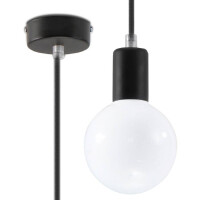Sollux SL.0152 Pendelleuchte EDISON schw gallery