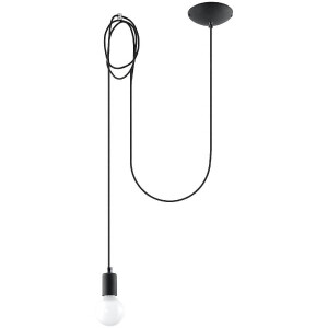 Sollux SL.0369 Pendelleuchte EDISON 1 schwarz