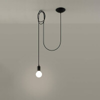 Sollux SL.0369 Pendelleuchte EDISON 1 schwarz 3