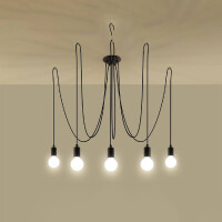 Sollux SL.0371 Kronleuchter EDISON 5 schwarz 3