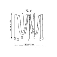 Sollux SL.0372 Kronleuchter EDISON 7 schwarz 4