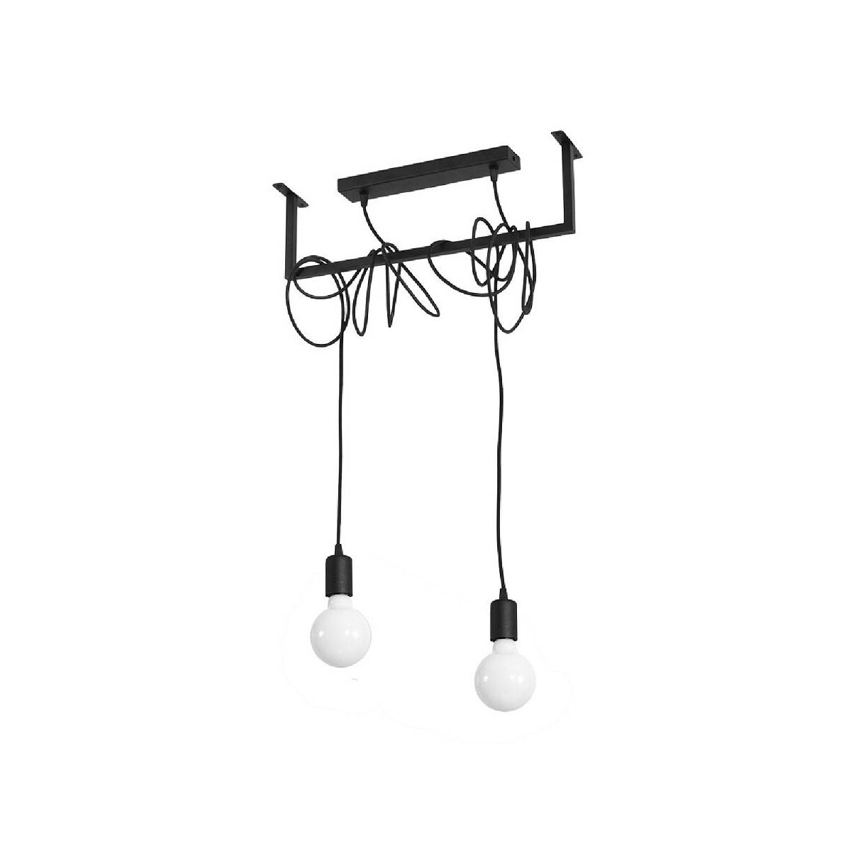 Sollux SL.0894 Kronleuchter SALAMANCA 2 schwarz