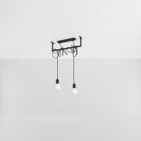 Sollux SL.0894 Kronleuchter SALAMANCA 2 schwarz 2