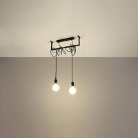 Sollux SL.0894 Kronleuchter SALAMANCA 2 schwarz 3