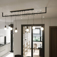 Sollux SL.0894 Kronleuchter SALAMANCA 2 schwarz 7