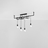 Sollux SL.0895 Kronleuchter SALAMANCA 4 schwarz 2