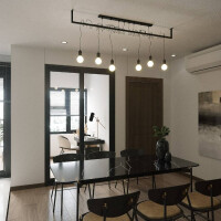 Sollux SL.0895 Kronleuchter SALAMANCA 4 schwarz 6